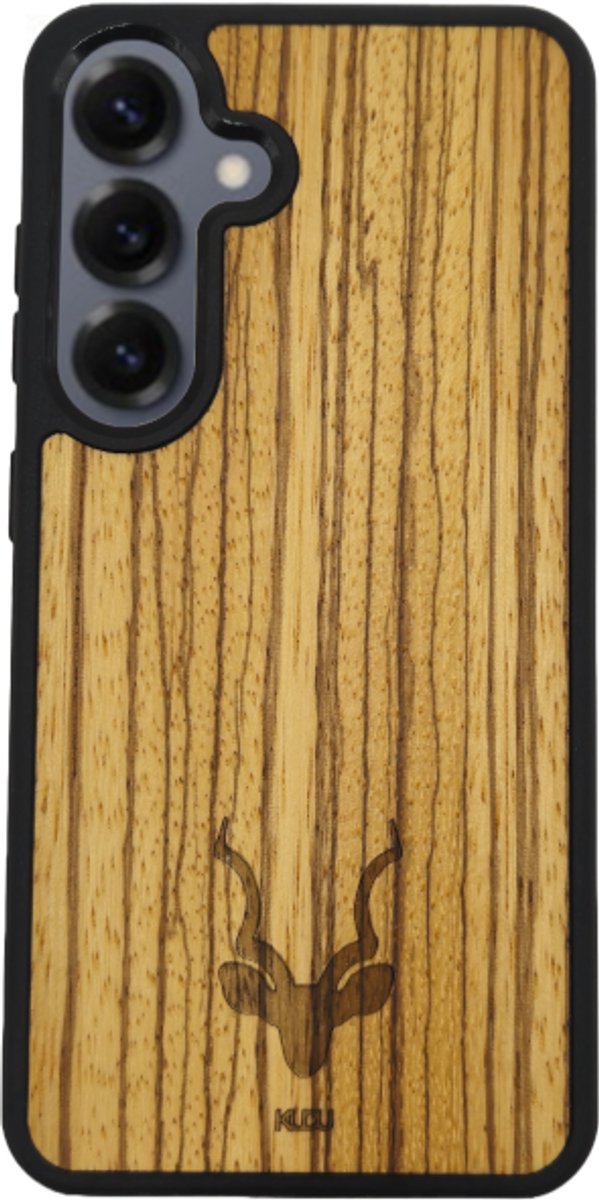 KuduStore Samsung Galaxy S26 Plus telefoonhoesje - Houten hoesje - Zebrano