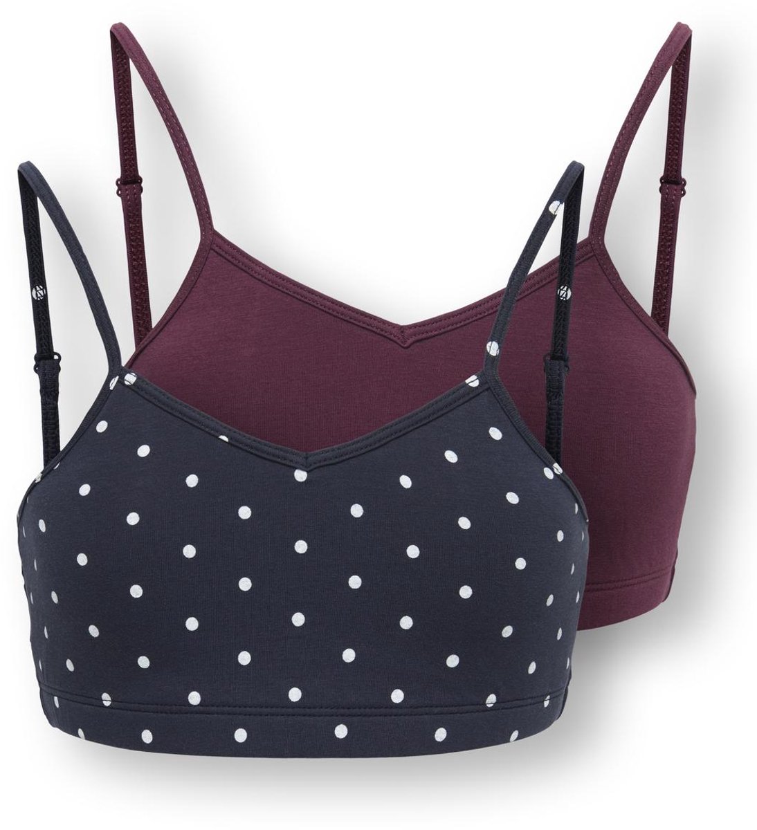 ONLY- KOGLOLA 2-PACK PADDED TOP ACC - Dames - Bra