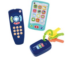 Play Bébé Toys Clé, télécommande et téléphone, 3 pcs.