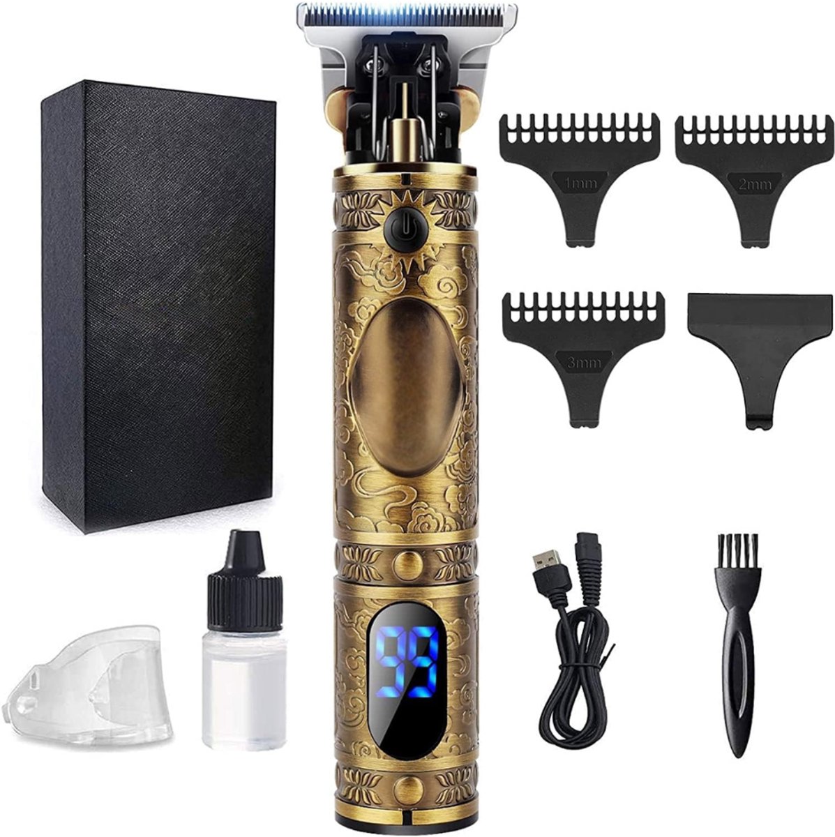 ZRNS® Tondeuse Mannen Hoofdhaar - Trimmer voor Hoofd en Baard - Professionele Kapper Tondeuse - Oplaadbaar - Stil