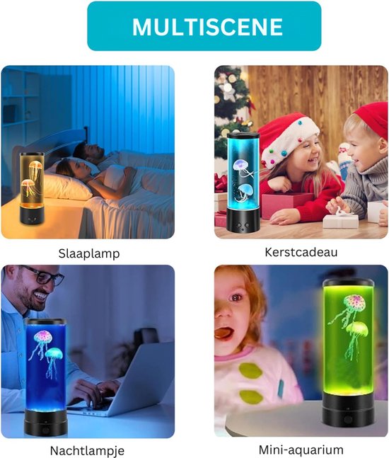 ZRNS® Kwallen Lamp - Jellyfish Lamp - Nachtlampje Kinderen en Volwassenen - 17 Kleuren van Zrns — afbeelding 3