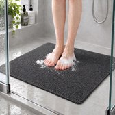 BOTC Douchemat Antislip - Douchemat Antislip voor Douche - 60x60CM - Antislipmat Douche - Donkergrijs