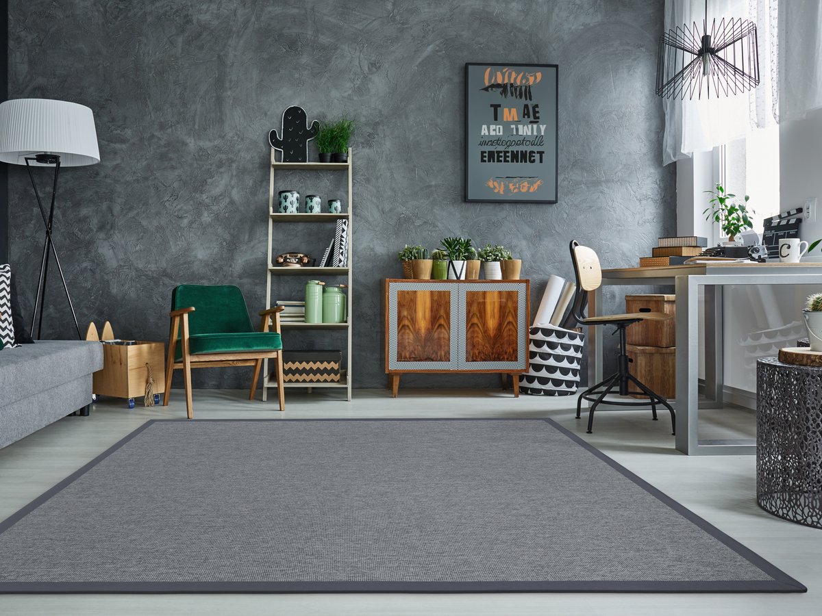 Vloerkleed Naturino Rips S2 platina grijs 60x110cm