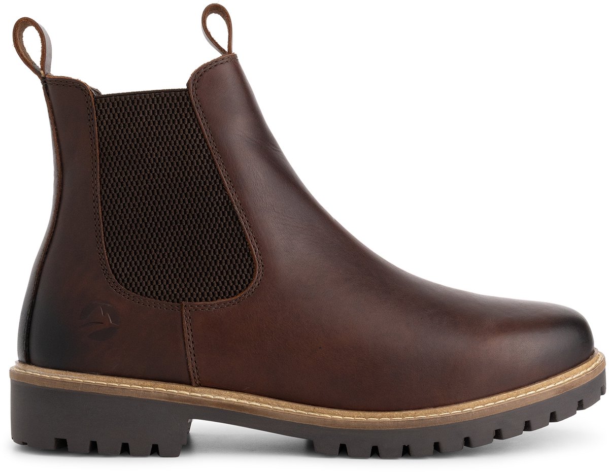 Travelin’ Hemsedal Heren Chelsea boots Wol gevoerd Donkerbruin