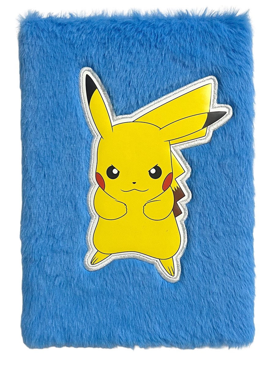Pokémon Notitieboek met Pluche Omslag – Pikachu – Blauw