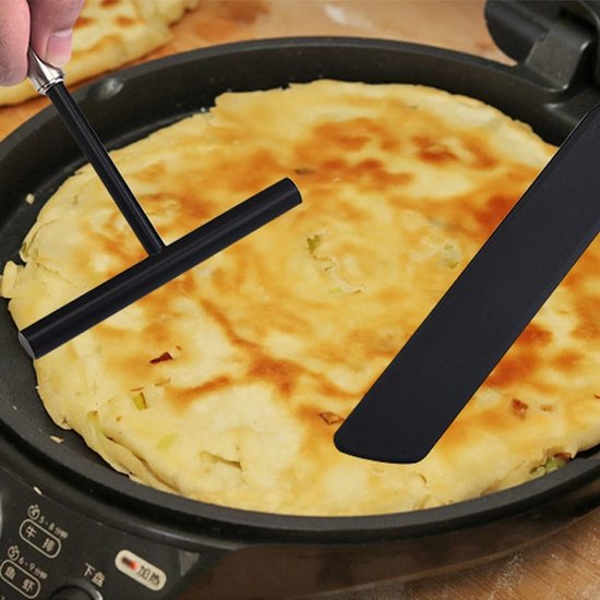 RVS uitstrijkje, crêpehouder, crêpehouder, crêpepan, crêpepan, accessoires voor crêpemachine, crêpe coater, keukengerei voor thuis keuken van rvs — afbeelding 2