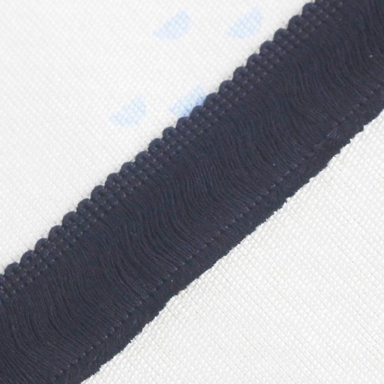 10 Yards Zwart 30Mm Katoen Kwastje Stof Fringe Trim Voor Naaien Quilten Kleding Accessoires Lamp Schaduw Gordijn Woondecoratie — afbeelding 3