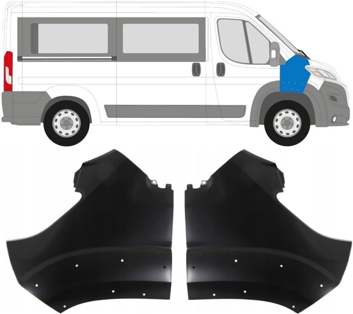spatbord voor Peugeot Boxer 2014-2018 / Links + Rechts/Set