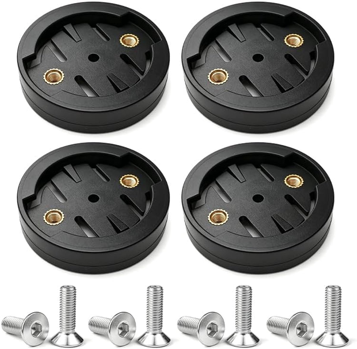 GPS-houder voor fiets, 4 stuks, vervangende inzetstukken, compatibel met OEM Edge en Varia houders, 20 mm, voor GPS-houder voor fietsen