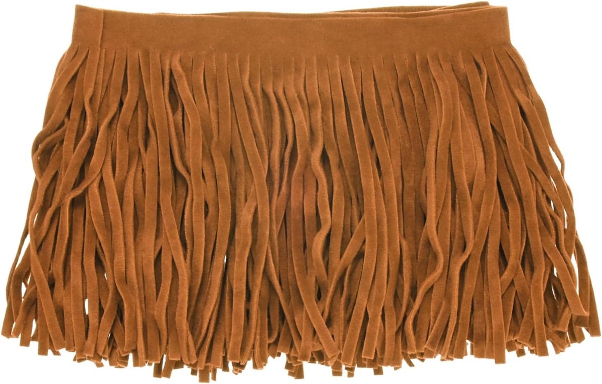 METERXITY PU Lederen Franje Trim, 1 Yard 10 cm Lichtbruin Dubbelzijdig Suede Kwastje Naaien Trim voor DIY Ambacht/Naaien Jurk Kostuum/Tassen Schoen Decoratie, Franje Kwastje