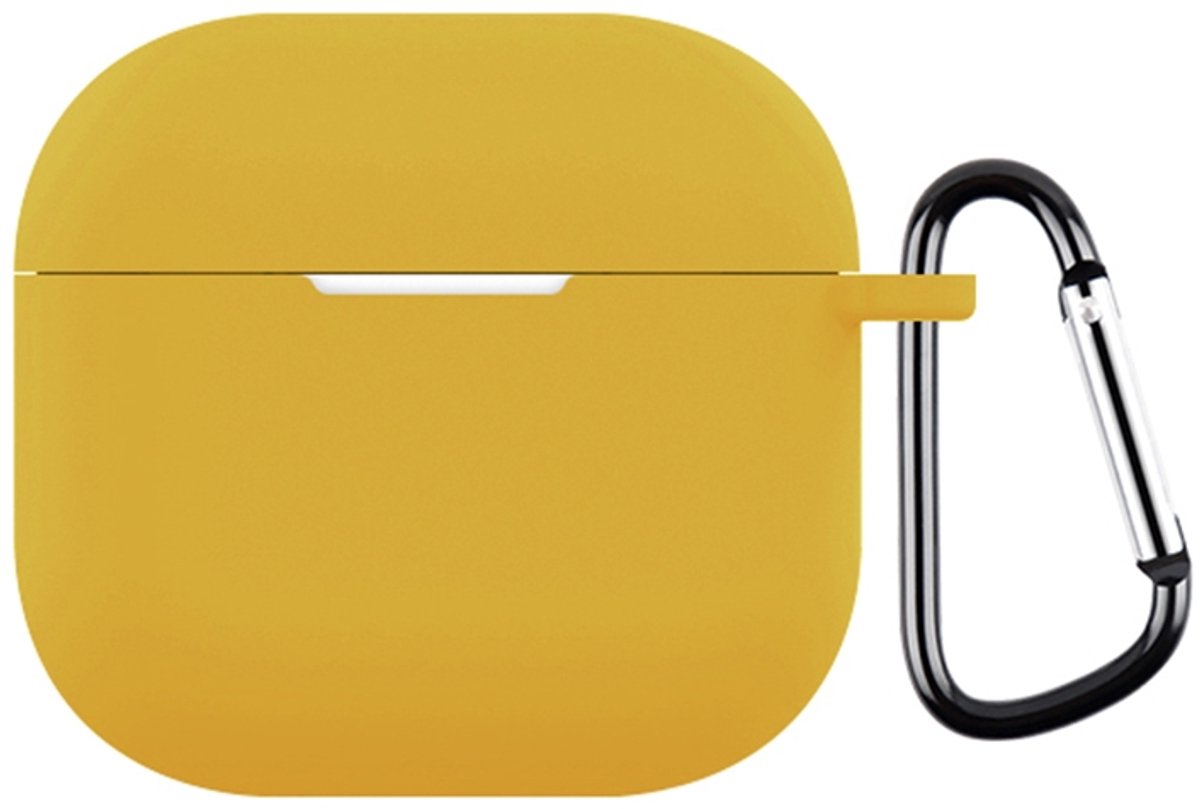 Mobigear Hoesje geschikt voor Apple AirPods 4 Hoesje Flexibel Siliconen | Mobigear Colors - Geel