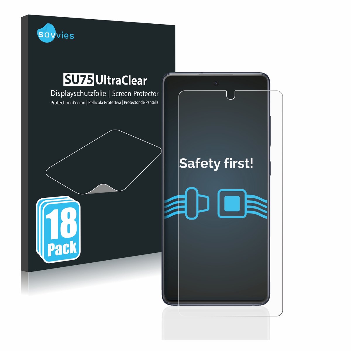 Savvies - Screenprotector voor Samsung Galaxy S20 FE / 5G - Folie Beschermfolie transparant 18 Stuks