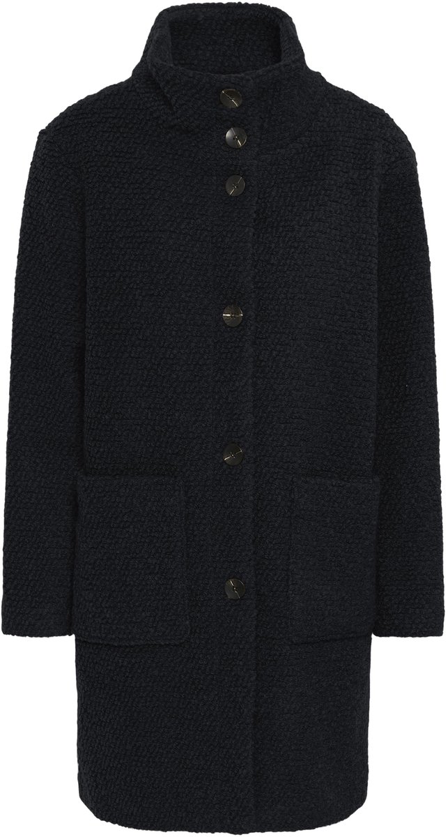 Saint Tropez FerddySZ Wool Coat Dames Jas - Black