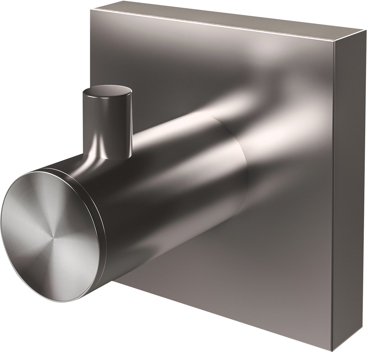 Spirella Nyo-Steel Badkamer Haak – Roestvrijstalen Handdoekhaak met Modern Design voor Handdoeken en Badjassen