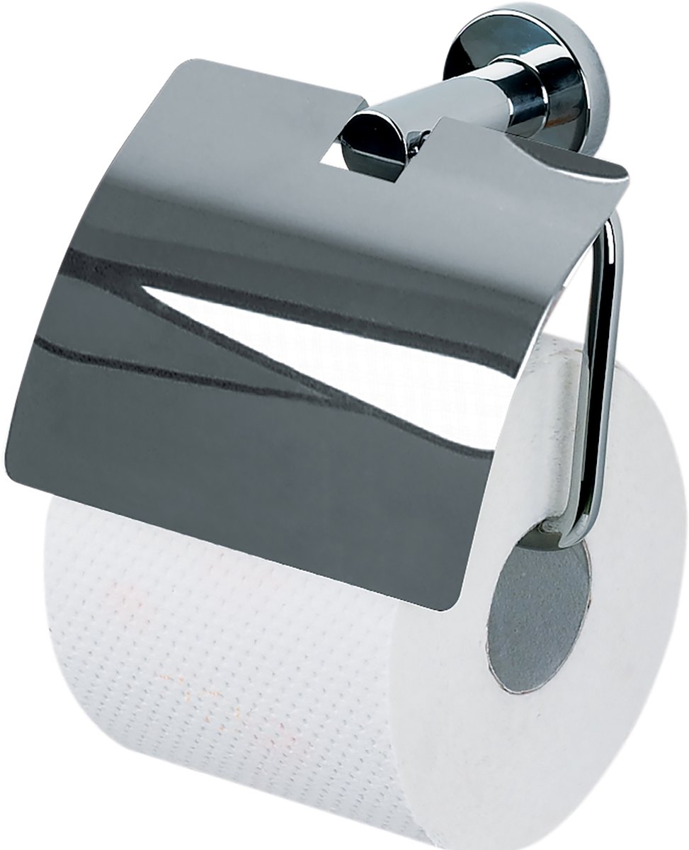 Spirella Atlantic Toiletrolhouder – Roestvrijstalen WC-Rolhouder met Modern Design – Rolhouder voor Toiletpapier in RVS