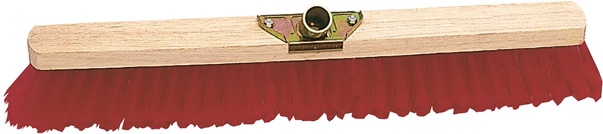 MSV Bezem Vervangingskop – Bezemkop van PVC – Bezem Kop Vervangen zonder Nieuwe Steel – Rood – 60 x 6 x 9,7 cm