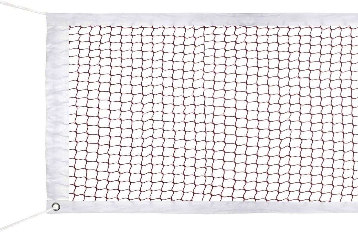 Badmintonnet Draagbaar - Sportnet Outdoor - Badminton Spelen - Lichtgewicht Ontwerp - 610 x 76 cm - Wit en Rood