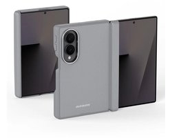 Dux Ducis Vyne Hoesje Geschikt voor Samsung Galaxy Z Fold 8 - Camerabescherming - Compatibel met MagSafe - Back Cover Grijs
