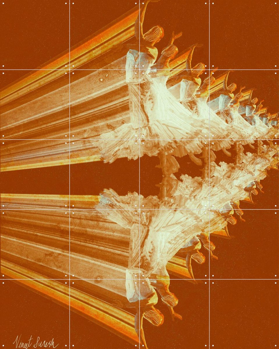 IXXI Temporal Pirouette, Vineet Suresh - 80 x 100 cm - Gratis ophangtool - Grote wanddecoratie en posters - Speels, Abstract, Gemengde Technieken