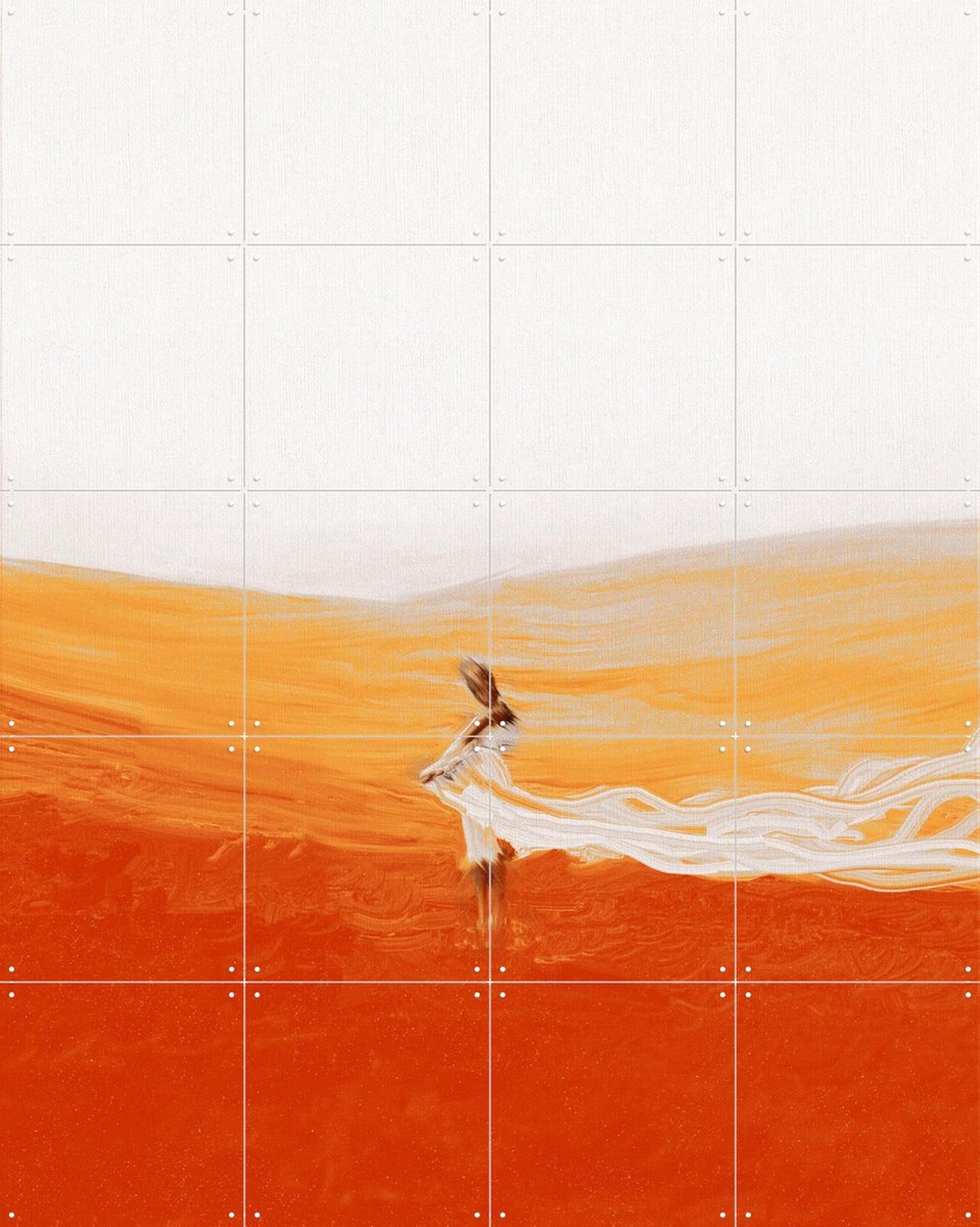 IXXI Weightless Solitude, Vineet Suresh - 80 x 100 cm - Gratis ophangtool - Grote wanddecoratie en posters - Impressionisme, Digitale Kunst, Abstract