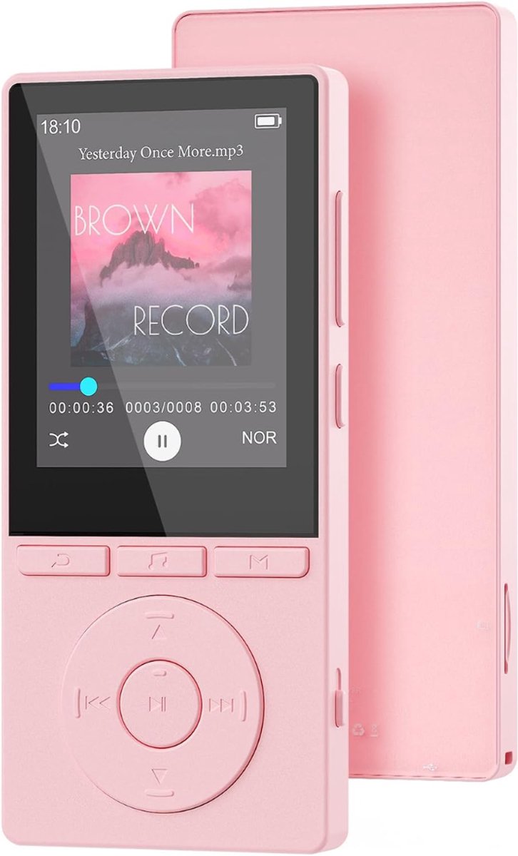 SNJY® MP3 Speler Bluetooth - MP4 Speler - Muziek Speler - 64GB - Roze