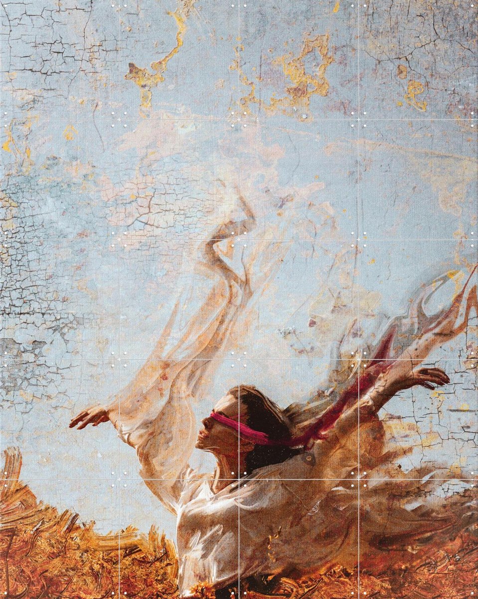 IXXI Weightless In Faith, Vineet Suresh - 80 x 100 cm - Gratis ophangtool - Grote wanddecoratie en posters - Surrealisme, Digitale Kunst, Abstract
