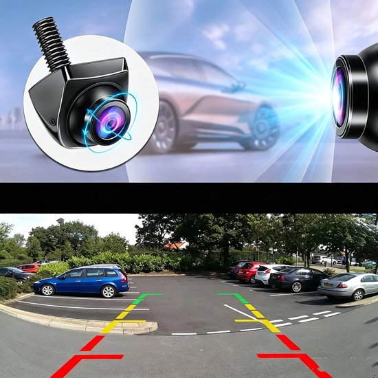 1080P AHD Achteruitrijcamera - 360°+45° Verstelbare Achteruitrijcamera - Universele Camera's Voor Auto's/Vrachtwagens/Suv's/Busjes — afbeelding 5