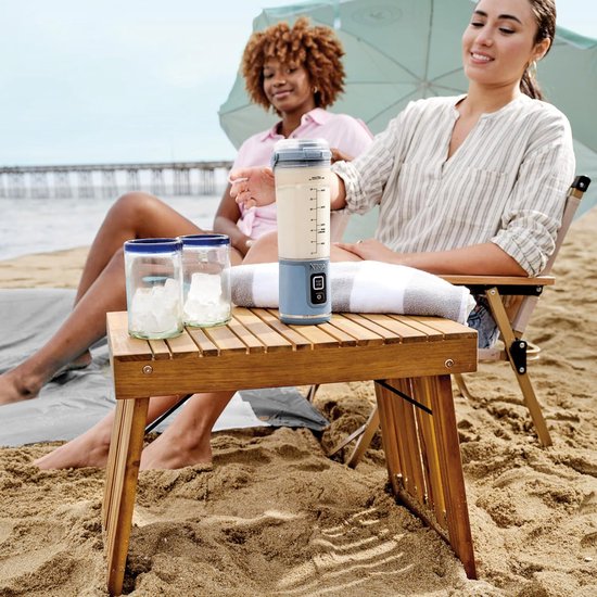 Draagbare blender - Smoothie-maker - Krachtige mini-blender, draadloos & oplaadbaar - Verpulvert ijs en fruit - Grijs van kzq — afbeelding 4