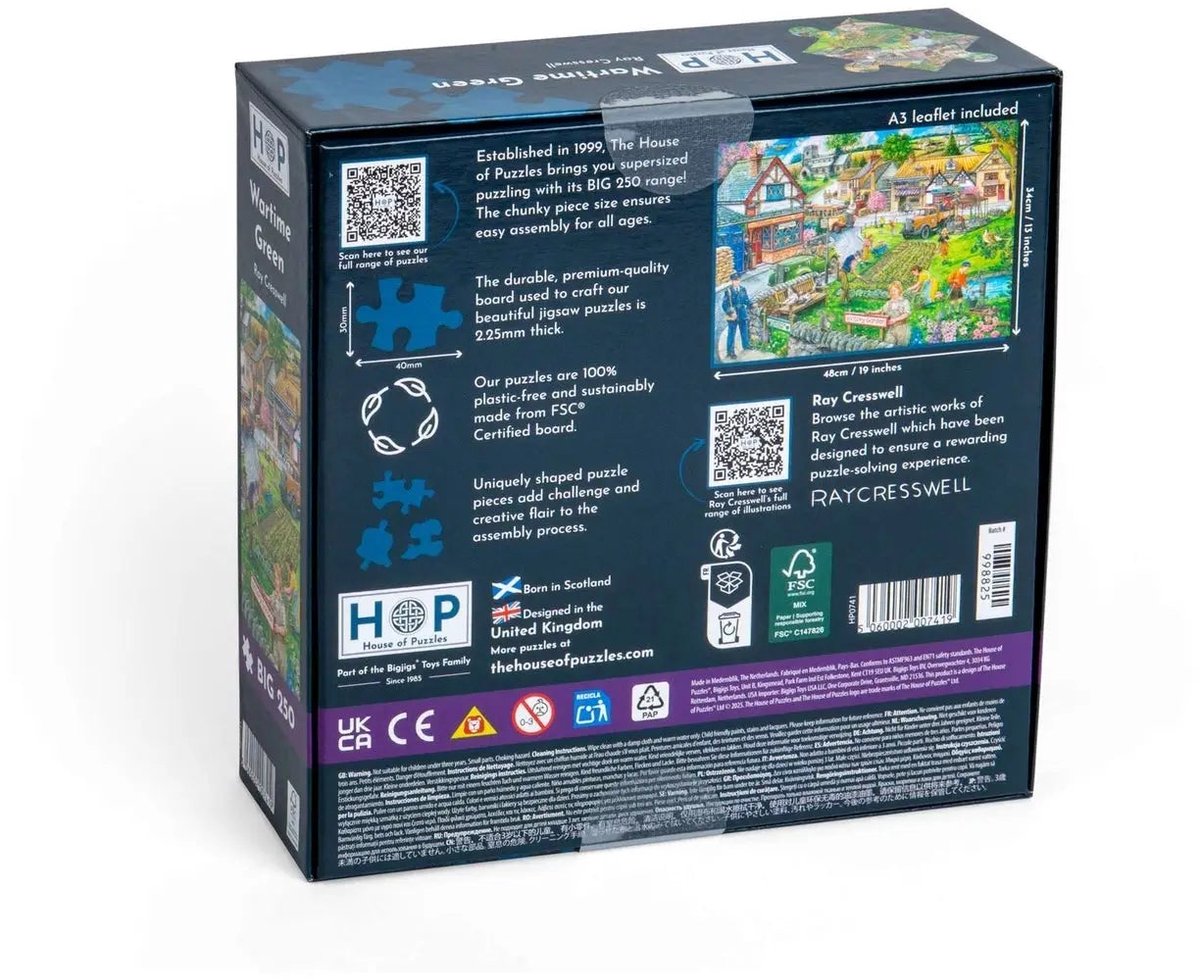 Wartime Green Puzzel 250 XL Stukjes — cadeau in Spellen & Speelgoed - foto 3