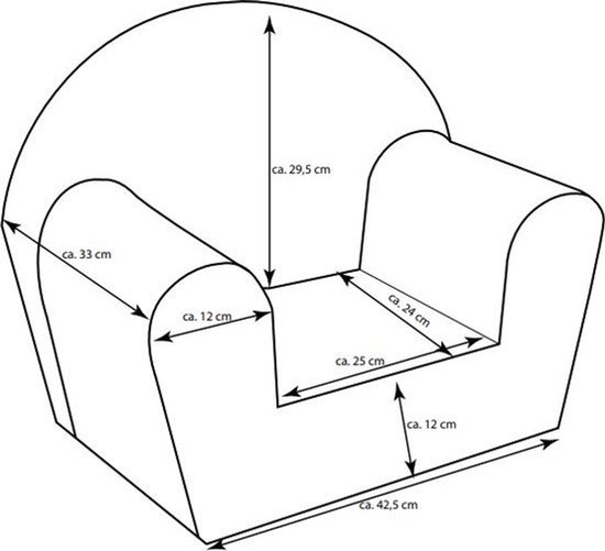 Kinderzetel - Kinderfauteuil Beer - Peuterstoel vanaf 1 jaar - Kinderbank - Kinderstoel - Kinderkamer - Gomoor — afbeelding 5