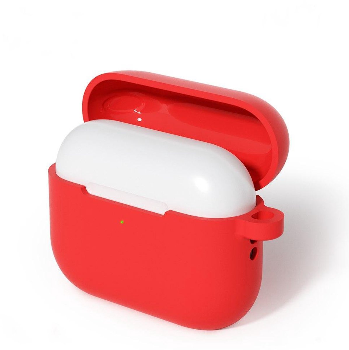 Mobigear Hoesje geschikt voor Apple AirPods Pro 3 Hoesje Flexibel Siliconen | Mobigear Colors - Rood