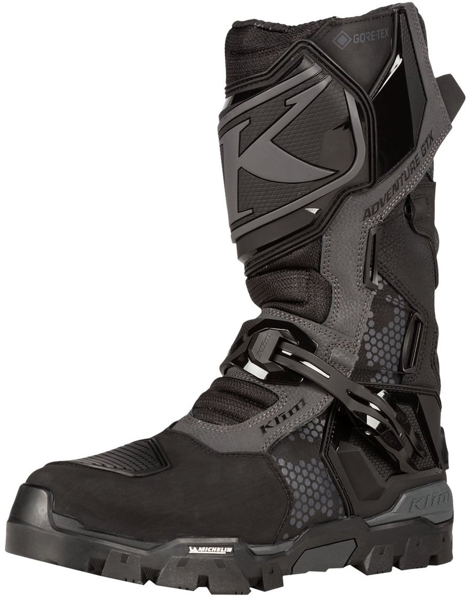 KLIM Adventure GTX Stealth Black Motorcycle Boots - Laars