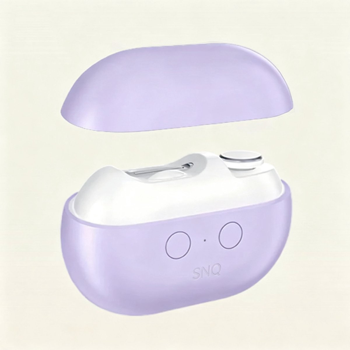 Elektrische Nagelknipper 4-in-1 - Stille Elektrische Nagelvijl voor Kinderen en Ouderen - Twee Versnellingen - LED-verlichting voor Precies Knippen - Geschikt voor Dikke Nagels - Draadloos en Oplaadbaar via USB - Paars