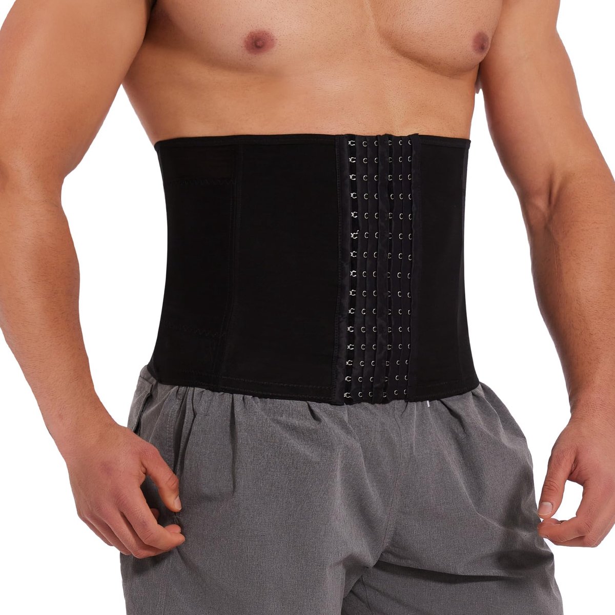 Trainer voor Mannen Buik Trainer Taille Afslankende Riem Shaper Verstelbare Gewichtscontrole Buik Corset Buik Trimmer Band voor Mannelijke Volwassenen