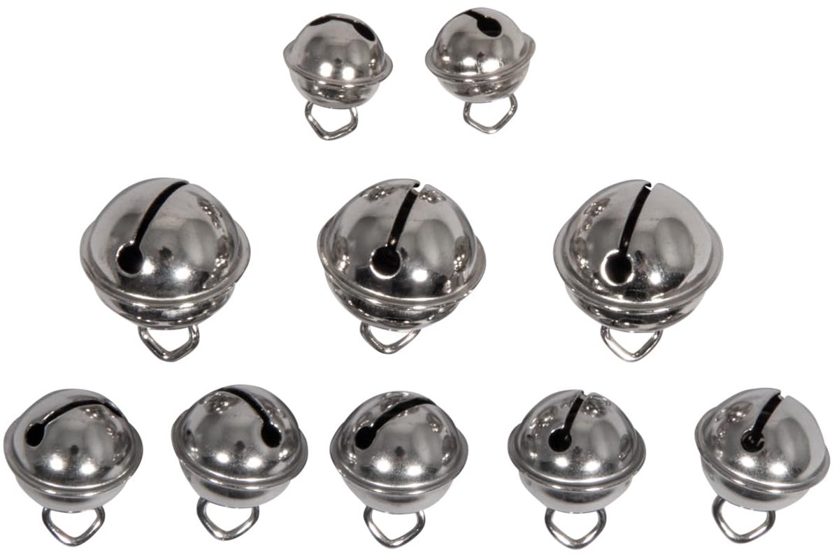 Belletjes mix, bolvormig, 2x11mm, 5x15mm, 3x19mm, SB-Btl. 10 stuks, 25225606