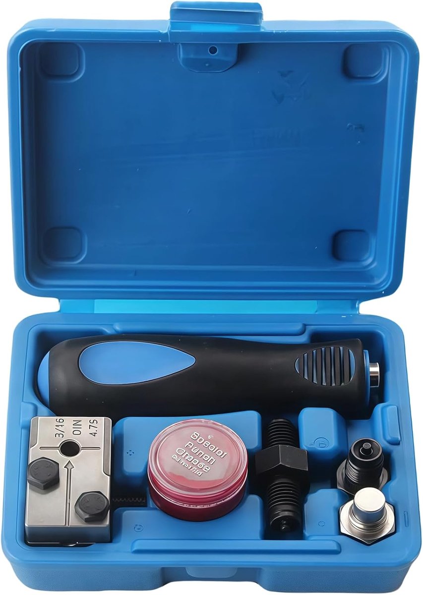 Remleiding felsapparaat voor DIN flaringen, 3/16 inch buisverlenggereedschap, handriemgereedschap 4,75 mm, voor airconditioning, voertuigkabels, ideaal voor hydraulische remsystemen