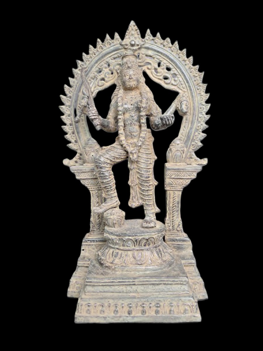 Kali /Statue en bronze /Inde/37 cm/Mahakali/Décoration/Asie