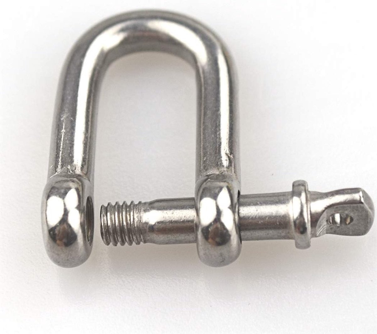 8pcs M8 D Ring Beugel Sleutel Sluiting Roestvrij staal 304 voor Resistente tuigg, Dragen, Stalen Ketting Link Beugels