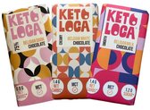 KETO LOCA | Mix Keto Chocolade | Voordeelpakket | 3 x 100 gram