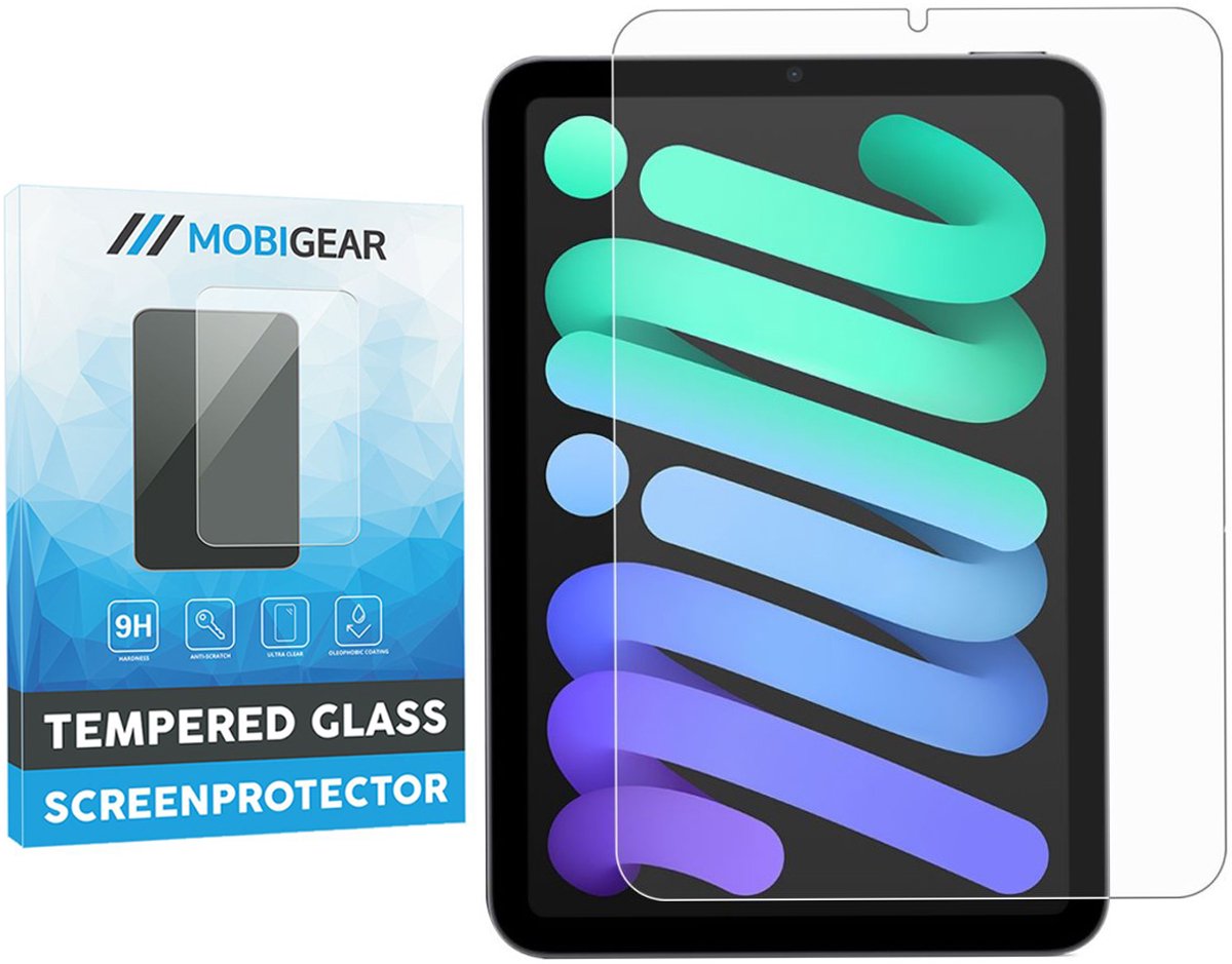 Mobigear Screenprotector geschikt voor Apple iPad Mini 6 (2021) Glazen | Mobigear Screenprotector - Case Friendly
