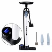 Dunlop Digitale Fietspomp met Drukmeter - Fiets Pomp Geschikt Voor Schrader Presta Dunlop Ventiel - Ballenpomp 120 PSI 8.3 BAR - Inclusief Ventieladapters en Naald