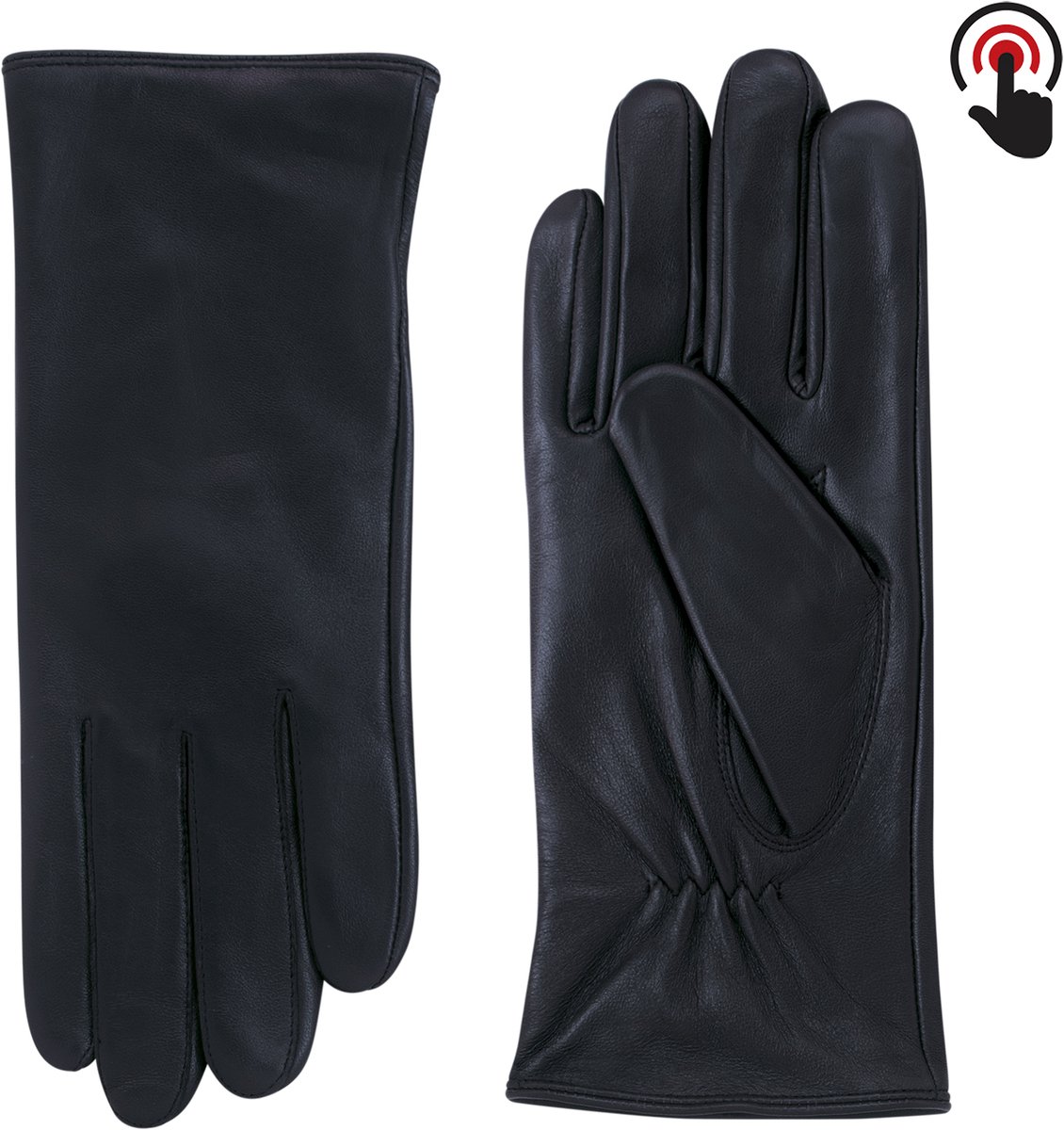 Laimböck Scarborough - Hairsheepnappa dames handschoenen Kleur: Zwart, Maat: 6.5