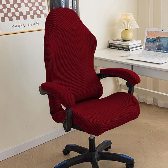 SnelShoppen - 4Pcs Gaming Chair Covers Wasbaar - Anti-Rutsch Zipper Gaming Chair Cover - Polyester en Elastane - Comfortabel en Ademend - Geschikt voo van snelshoppen — afbeelding 5