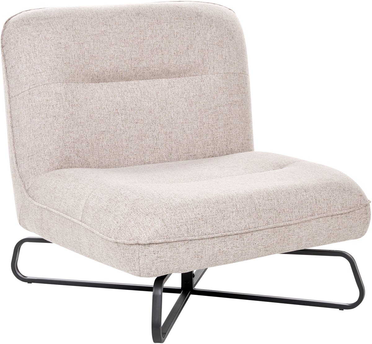 LINDAL - Fauteuil - Beige - Polyester