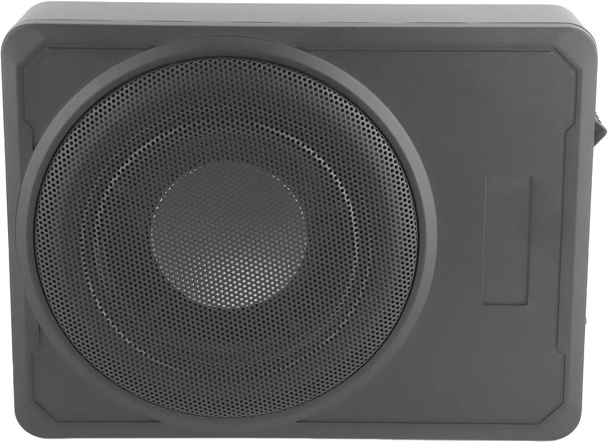 SnelShoppen - Car Subwoofer Ultra-Dun, Pure Aluminium Legering, Versterkte Auto Subwoofer met Bass Filter en Remote Control - Perfect voor Feest en Au