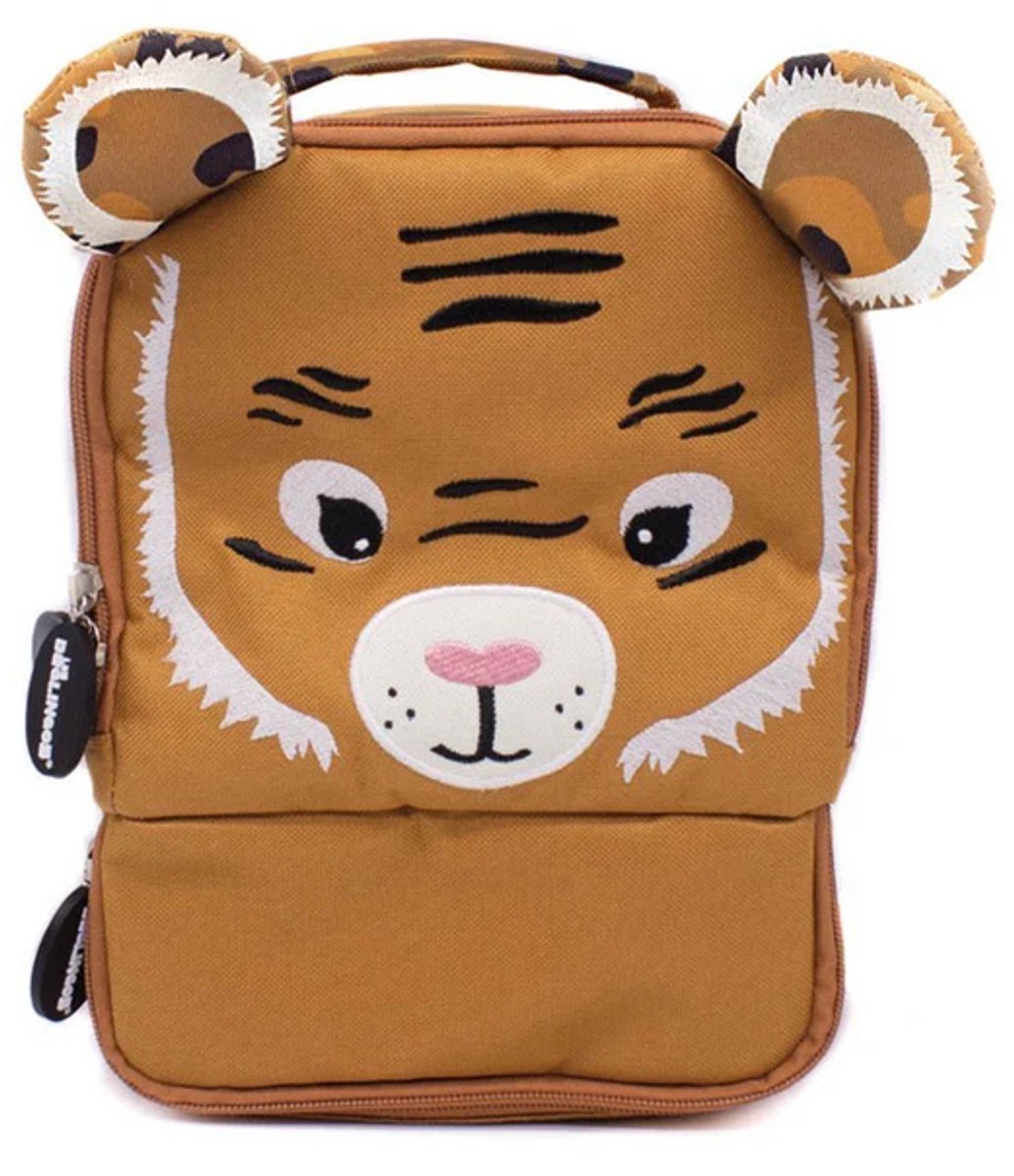 Les Déglingos rugzak Kind - Geïsoleerde Lunchtas Rugzak - Peuter Rugzak - Kleuterrugzak 3-6 Jaar - Schooltas Kinderopvang - Tijger