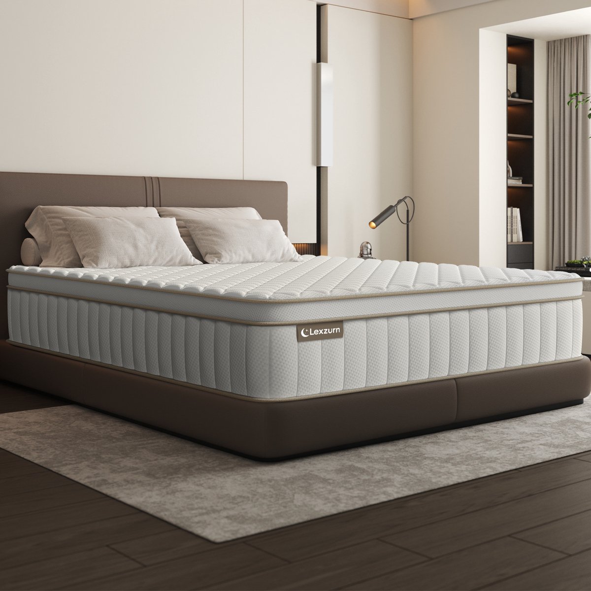 Lexzurn Matras 140x190 cm - Pocketvering Matras thumbnail 2