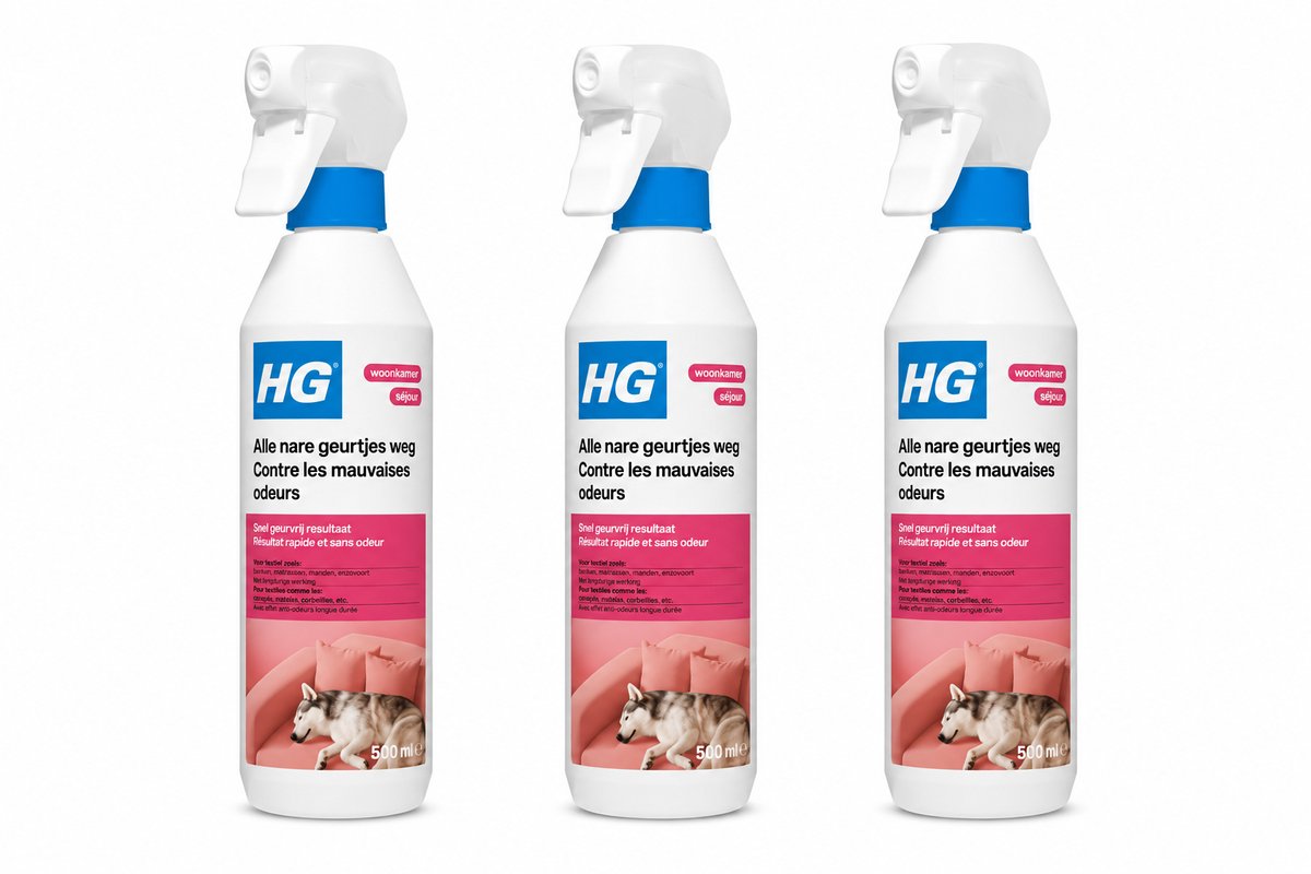 HG alle nare geurtjes weg (500 ml) - 3 stuks