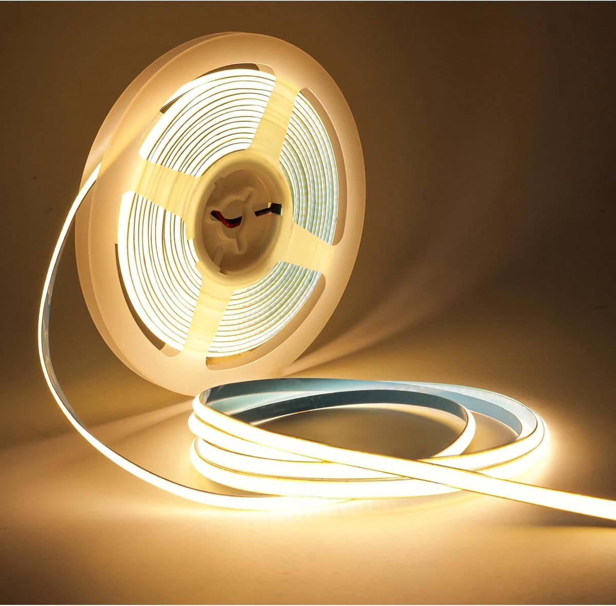 SnelShoppen - LED Strip COB 24V, 5mm Ultra Smal Warm Wit 3000K, 5m met 2000 LEDs/m voor Feest, Keuken, Tuin, Decoratie