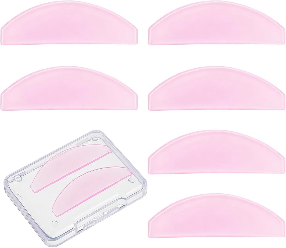 8 stuks ultradunne siliconen wimperlifting-pads voor thuisgebruik en salons, ideaal voor permanente wimperlifting en curling